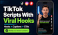 write tiktok scripts with viral hooks for your niche