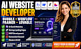do ai website development as full stack ai software developer, ai website design