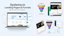 create systeme io funnels, landing pages, websites, and blog