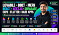 lovable developer bolt mern stack fix react app supabase debug nextjs expo dart