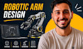 robotic arm component design, robotics cad, machine design, automation expert