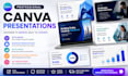 design professional canva pitch decks