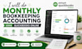 do monthly bookkeeping accounting using quickbooks online