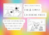 create fun and simple colouring pages for children