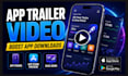 create cinematic app trailer mobile app promo explainer saas demo video editing
