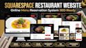 build squarespace restaurant website,redsign  squarespace