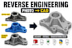 reverse engineer industrial spare parts, machine components, stl files