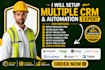 setup procore crm keap fresha acculynx liondesk sugercrm trello crm automation