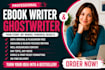 ghostwrite fiction and nonfiction book as ghostwriter, ghost book writer