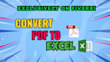 convert pdf files to excel