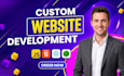 do custom website development as full stack developer, front end developer