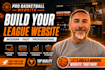 create a professional basketball league, tournament or association website