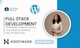 do wordpress seo optimization full stack development and hostinger setup