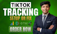 setup tiktok pixel, tiktok conversion API and ga4 tracking