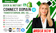 connect transfer fix your godaddy or shopify domain dns fast