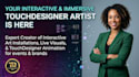 do interactive touchdesigns, touchdesigner animation, interactive touch designs