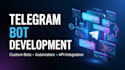 develop a custom telegram bot with automation features