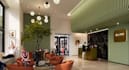 function hotel reception space,hospitality lobby design,bar interior render, 3ds