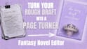 edit fantasy novels and fix plot holes