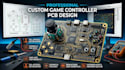 design custom game controller pcb with joystick and circuit design