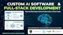 do ai software development, full stack website backend, and front end dev