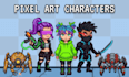 create professional pixel art sprites, characters, icons