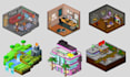 do 2d retro pixel art character sprites pixel animation isometric pixel game art