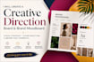create a professional brand moodboard and creative direction board