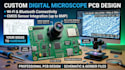 develop a custom digital microscope with pcb camera and wifi