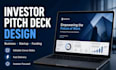 design investor pitch deck business startup deck presentation design