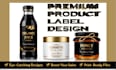 design professional product label print ready editable