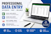 do accurate data entry, copy paste and web research