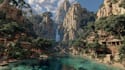 amazing fantasy landscape illustration