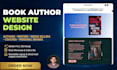 build book author website, book landing page and ebook website