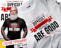 create minimalist typhography and custom t shirt design illustration