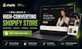 build shopify website,design redesign shopify store, shopify dropshipping store