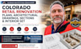 do colorado retail renovation plans architectural drawings sections interior set