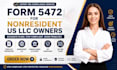 prepare form 5472 for nonresident US llc owners