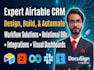 create airtable CRM, dashboards and automation systems