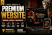 design a premium cinematic website, museum website