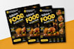 create modern fast food flyer and restaurant menu design