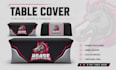 design custom tablecloth, table cover, table runner and stretch cover