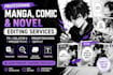 translate, proofread, edit, and typeset manga, comics, and novels