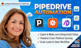 build zapier and make com automation for pipedrive CRM