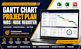 create gantt chart raci chart wbs excel ms project plans project tracker