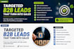 do targeted b2b lead generation, linkedin leads, email list building, prospects