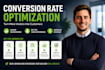 provide expert conversion rate optimization and shopify cro audit service