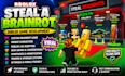 create viral roblox steal a brainrot game, brainrot map, full game