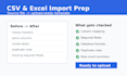 format CSV or excel files for CRM import templates
