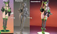 convert 2d to 3d anime model character modelling 3d model stl file